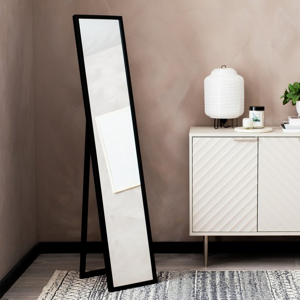 Argos Home black freestanding cheval mirror 150cm - British product