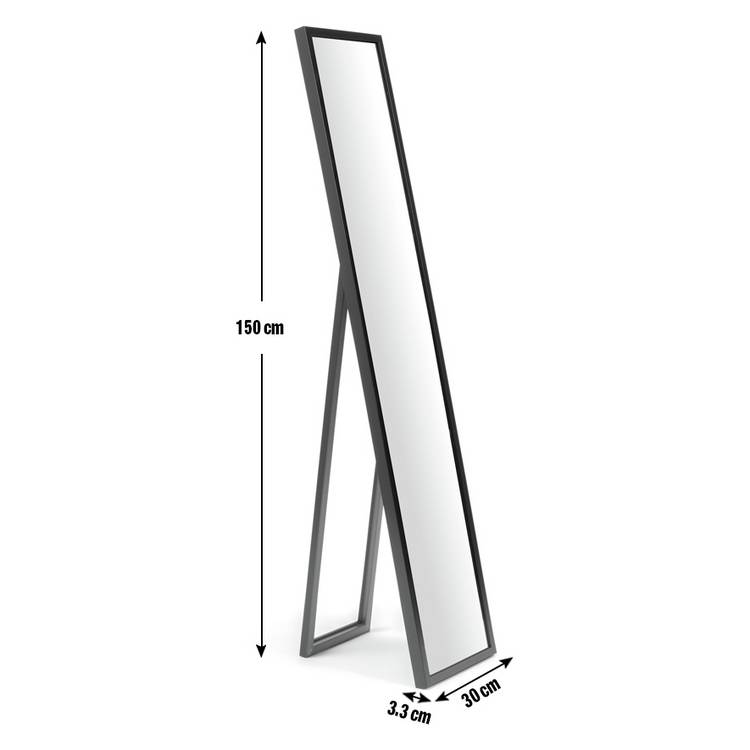 Argos Home black freestanding cheval mirror 150cm - British product