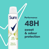 Sure Pear Jasmine anti-perspirant deodorant aerosol 200ml (British brand)
