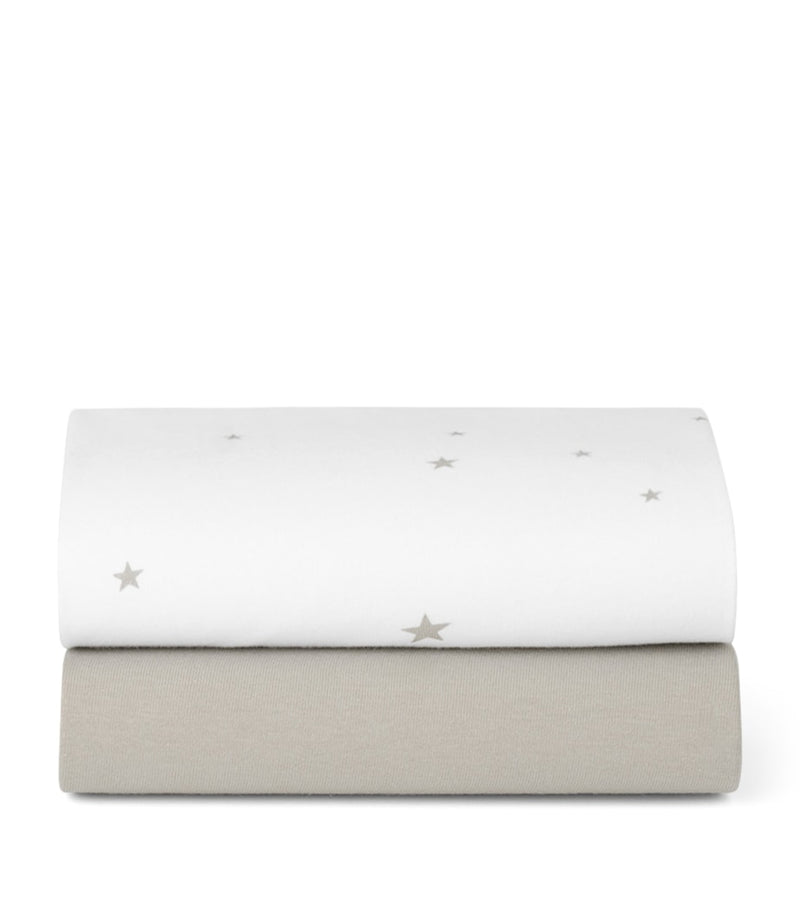 Snüz Moses basket fitted sheets pack of 2 (British brand)