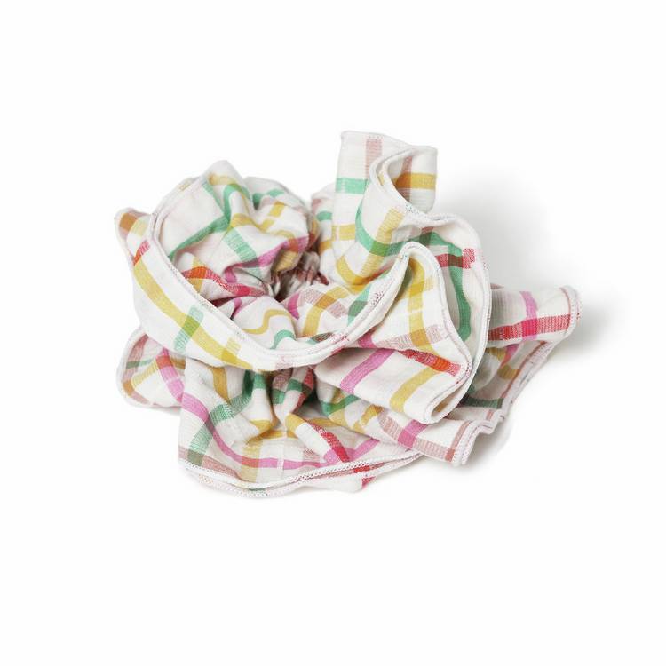 Freedom checked ruffle scrunchie, UK version