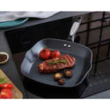 Morphy Richards square grill pan black 26cm, imported from the UK