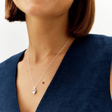 Revere cubic zirconia heart pendant on 18-inch chain, UK version