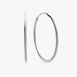 Revere sterling silver sleeper hoop earrings 21mm, imported from the UK