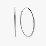 Revere sterling silver sleeper hoop earrings 21mm, imported from the UK