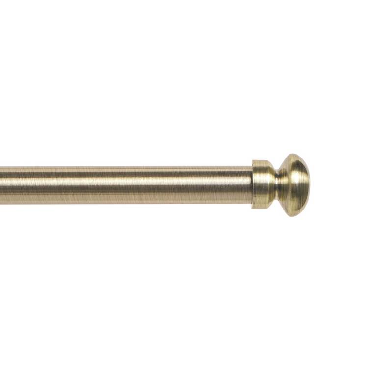 Argos Home antique brass extendable curtain pole 165-300cm, UK version