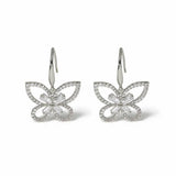 Argos Freedom Silver-tone Crystal Mini Butterfly Drop Earrings- Buy online at McGrocer