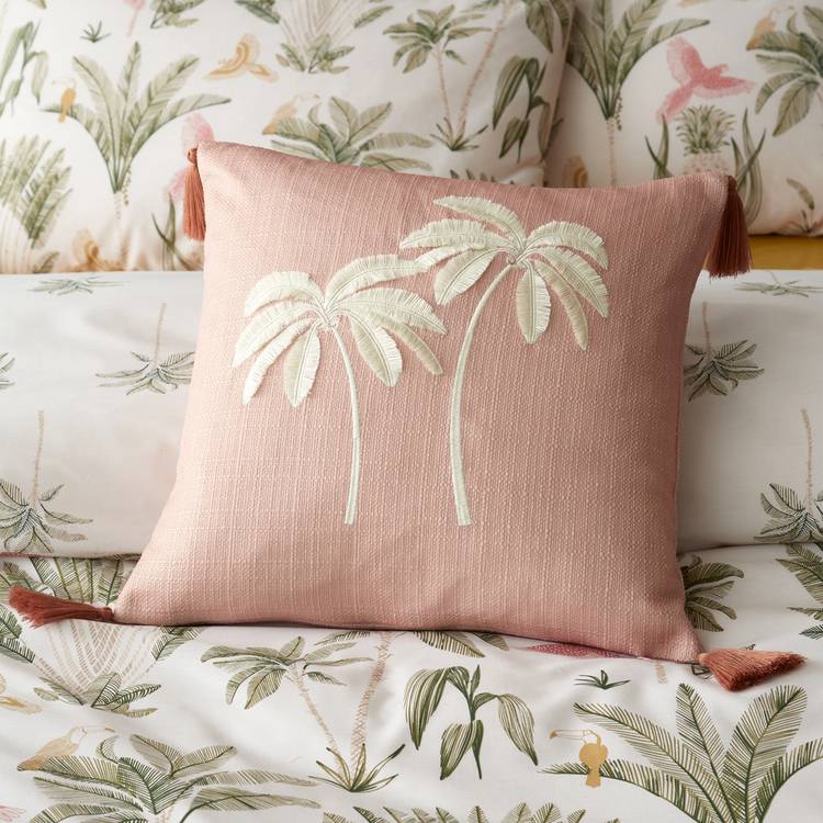 Catherine Lansfield Paradiso Palm cushion 45x45cm (British brand)