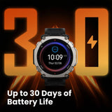 Amazfit T-Rex Ultra 2 smartwatch Black Magma imported from the UK
