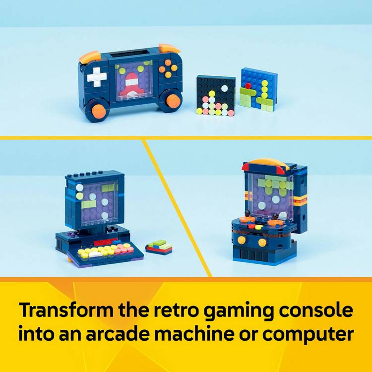 LEGO Creator 3in1 Retro Gaming Console building toy 268 pieces (British brand)