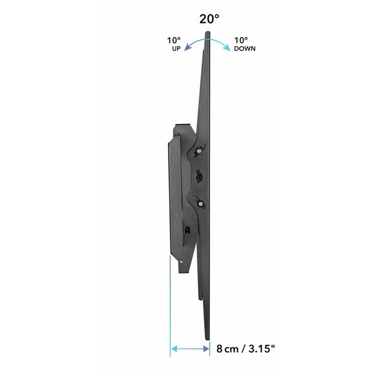 AVF tilting TV wall bracket for 60-100 inch screens (British brand)