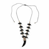 Freedom Black Tusk corded necklace 45cm - British product