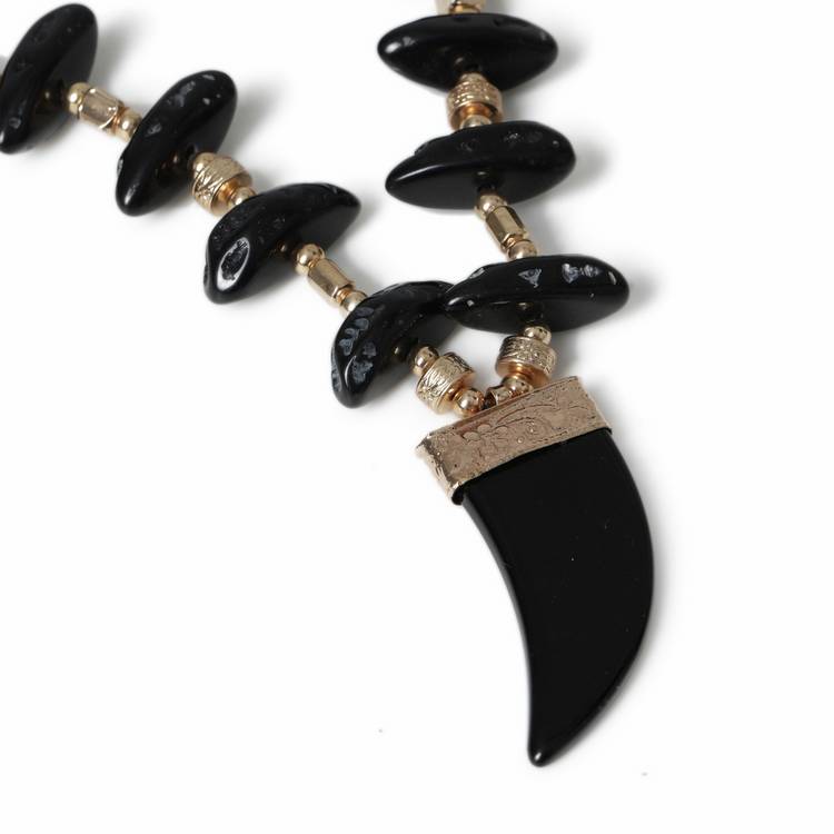 Freedom Black Tusk corded necklace 45cm - British product