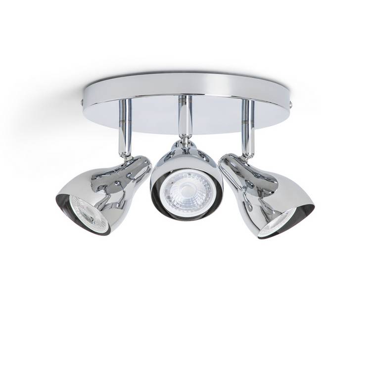 Argos Home Franklin three-light chrome spotlight, UK version