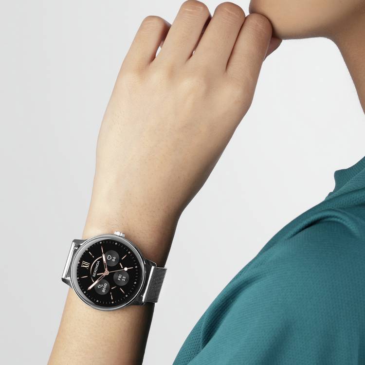 Sekonda Flex Plus smart watch silver mesh band, UK version