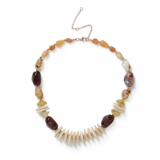 Revere Freedom orange beaded necklace, UK version
