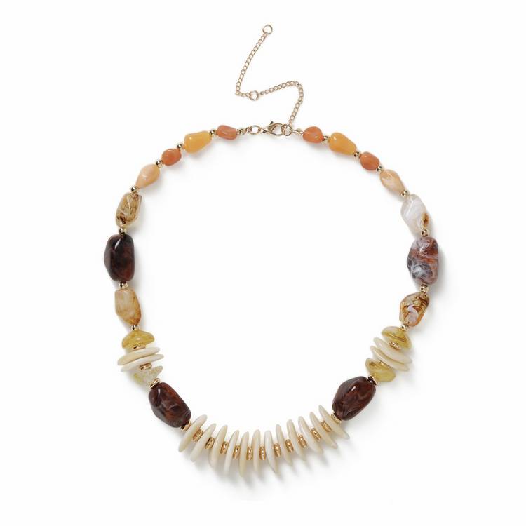 Revere Freedom orange beaded necklace, UK version