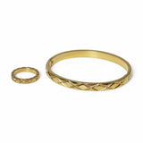 Argos Liars & Lovers Gold-tone Stainless Steel Etched Jewellery Set- Buy online at McGrocer