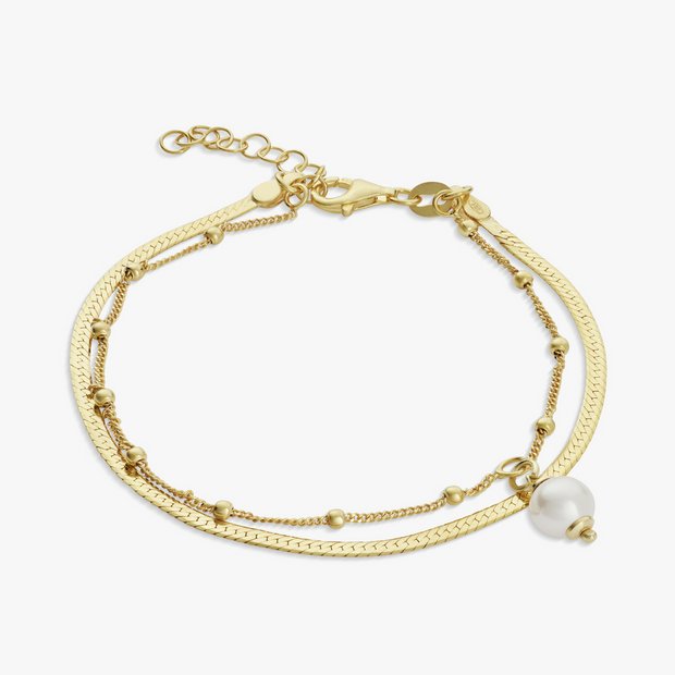 Revere double strand pearl bracelet 20cm, UK version