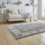 Think Rugs vintage green short pile rug 120x170cm, imported from the UK