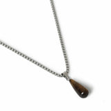 Uncommon Souls silver tone stone pendant necklace 50cm (British brand)