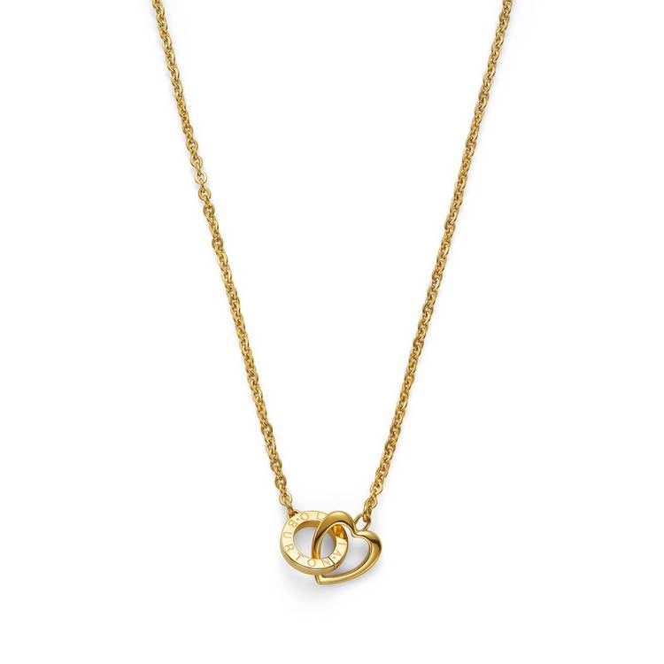 Olivia Burton gold heart and circle interlink necklace - British product