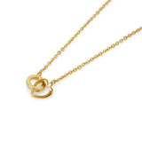 Olivia Burton gold heart and circle interlink necklace - British product