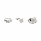 Argos Revere Freedom Silver-tone Smooth Ring Set 3 Pack Medium- Buy online at McGrocer