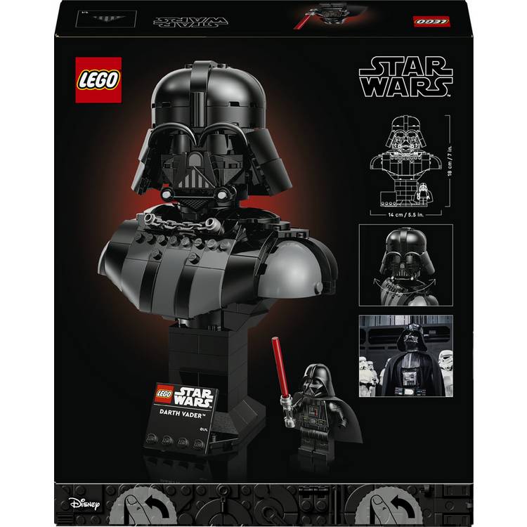 LEGO Star Wars Darth Vader Bust 349 pieces, imported from the UK