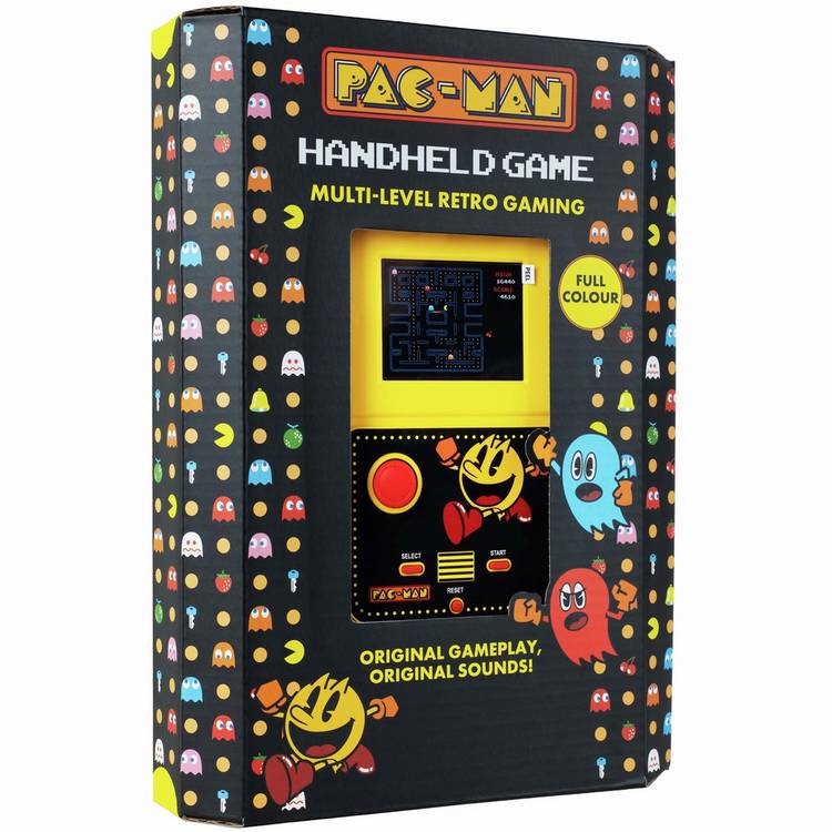 Fizz Pac-Man handheld game yellow (British brand)