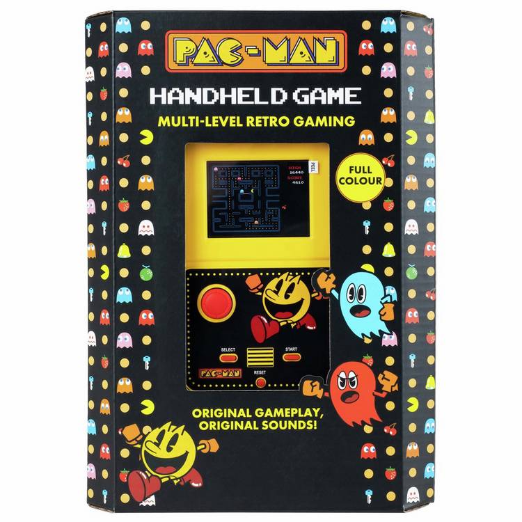 Fizz Pac-Man handheld game yellow (British brand)