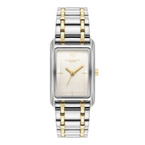 Olivia Burton two-tone bracelet watch rectangular dial, UK version