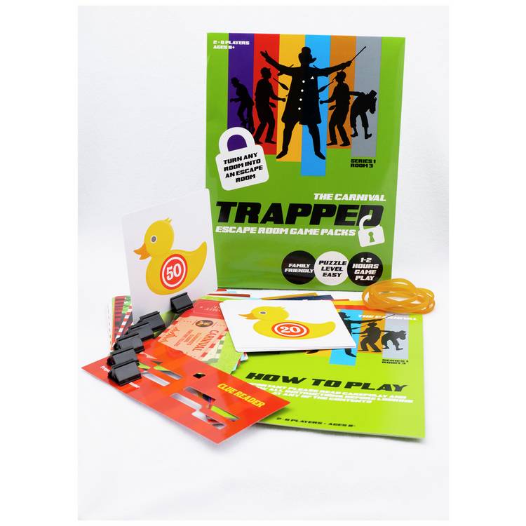 Trapped Carnival escape room game in a box, (British brand)