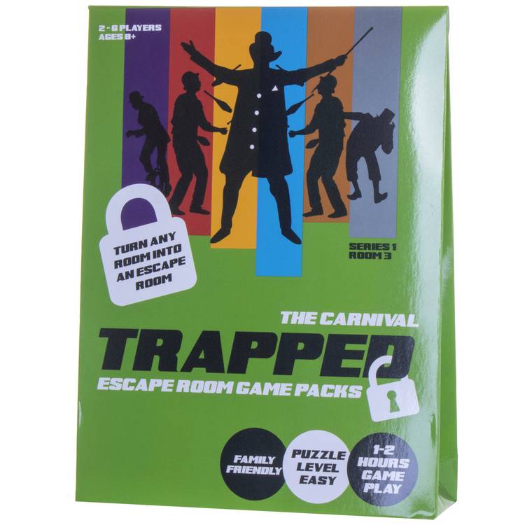 Trapped Carnival escape room game in a box, (British brand)
