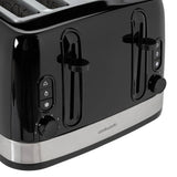 Cookworks 4 slice toaster black - British product