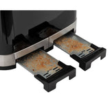 Cookworks 4 slice toaster black - British product