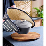 Morphy Richards casserole dish 2.3L grey, imported from the UK