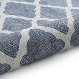 Think Rugs flatweave rug coral blue 76x150cm, UK version