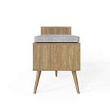 GFW Noor shoe storage cabinet natural oak finish - British product