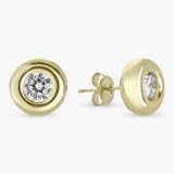 Argos Revere Gold Plated Silver Cubic Zirconia Stud Earrings 5mm- Buy online at McGrocer