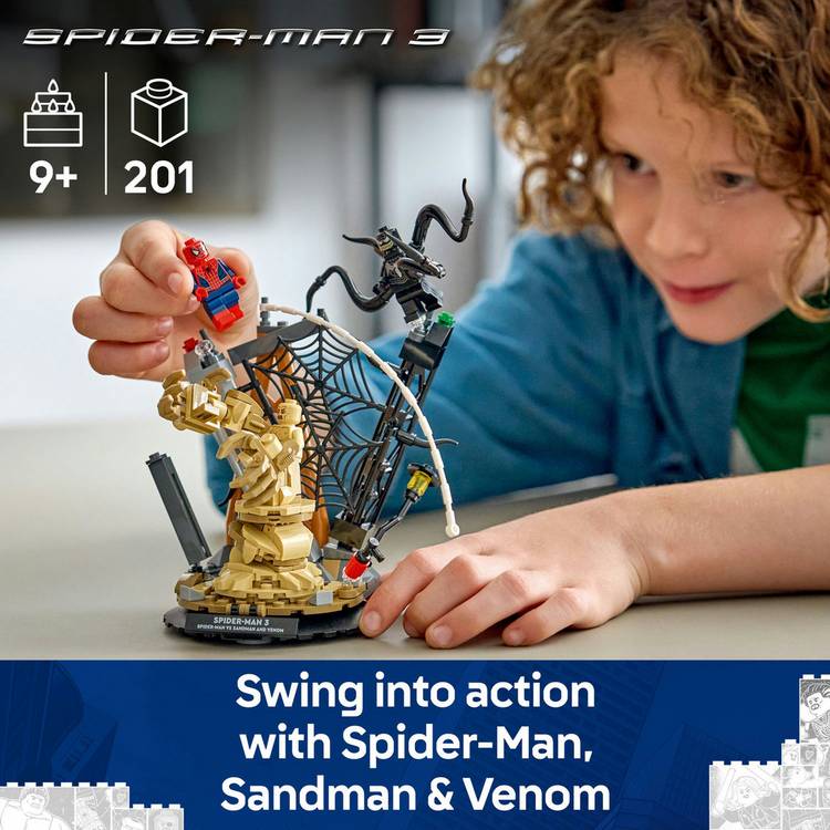 LEGO building set Spider-Man vs Sandman 76334 (British brand)