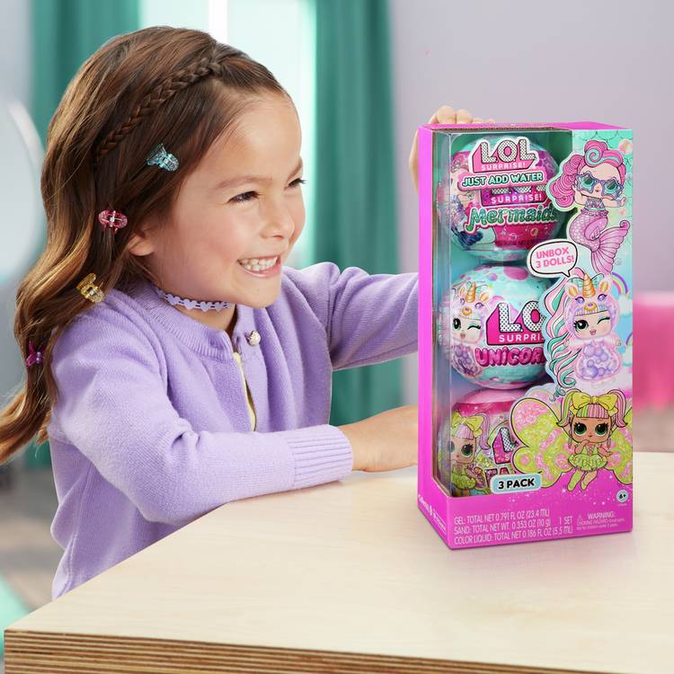 L.O.L. Surprise 12 inch 3-pack dolls, imported from the UK