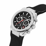 Ducati Supermotos chronograph watch with black leather strap - British product
