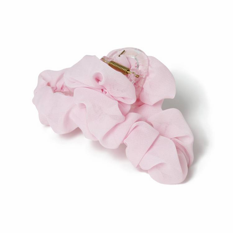 Freedom pink ruffled hair claw, imported from the UK