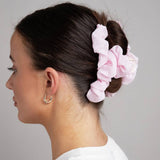 Freedom pink ruffled hair claw, imported from the UK