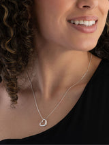 Next Beaverbrooks Sterling Silver 9ct Heart Pendant- Buy online at McGrocer