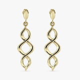 Argos Revere 9ct Yellow Gold Spiral Twisted Drop Earrings- Buy online at McGrocer