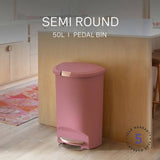 Simplehuman pedal bin blush pink 50L, imported from the UK