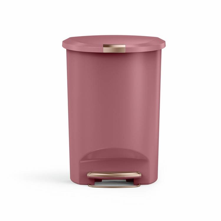 Simplehuman pedal bin blush pink 50L, imported from the UK