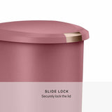 Simplehuman pedal bin blush pink 50L, imported from the UK